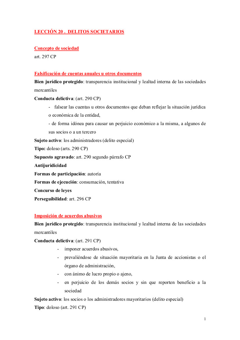 Ficha De Los Delitos Societarios Juspedia Ficha De Los Delitos Societarios Juspedia